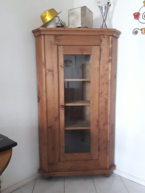 Armoire vitrine d'angle en bois 180 Sartrouville (78)