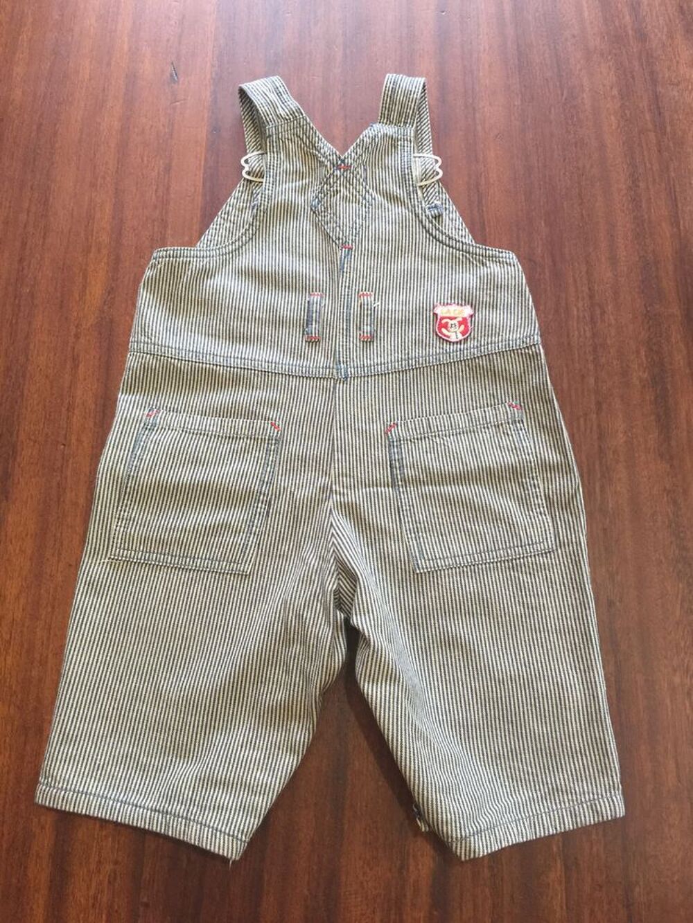 Salopette enfant gar&ccedil;on ray&eacute;e " La compagnie des petit V�tements enfants