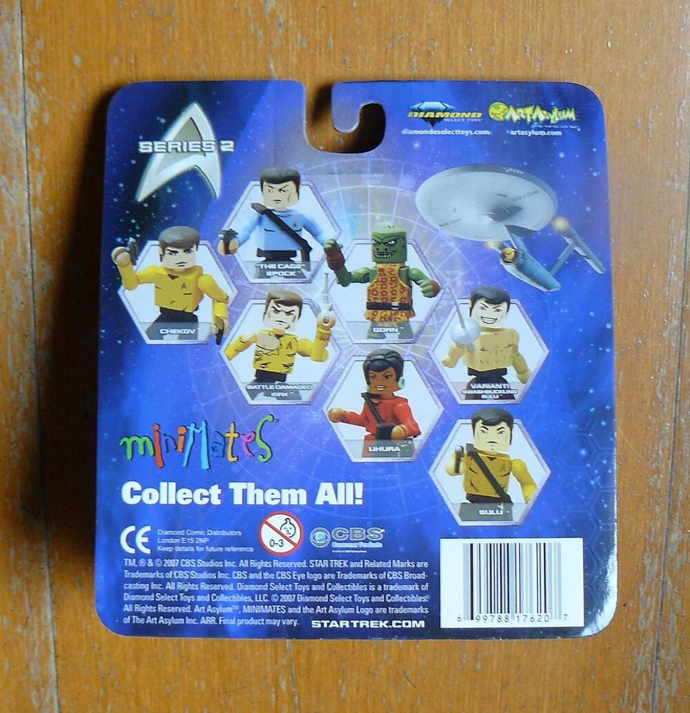 STAR TREK Minimates : Chekov et Sulu - s&eacute;rie 2 - pack scell&eacute; Jeux / jouets
