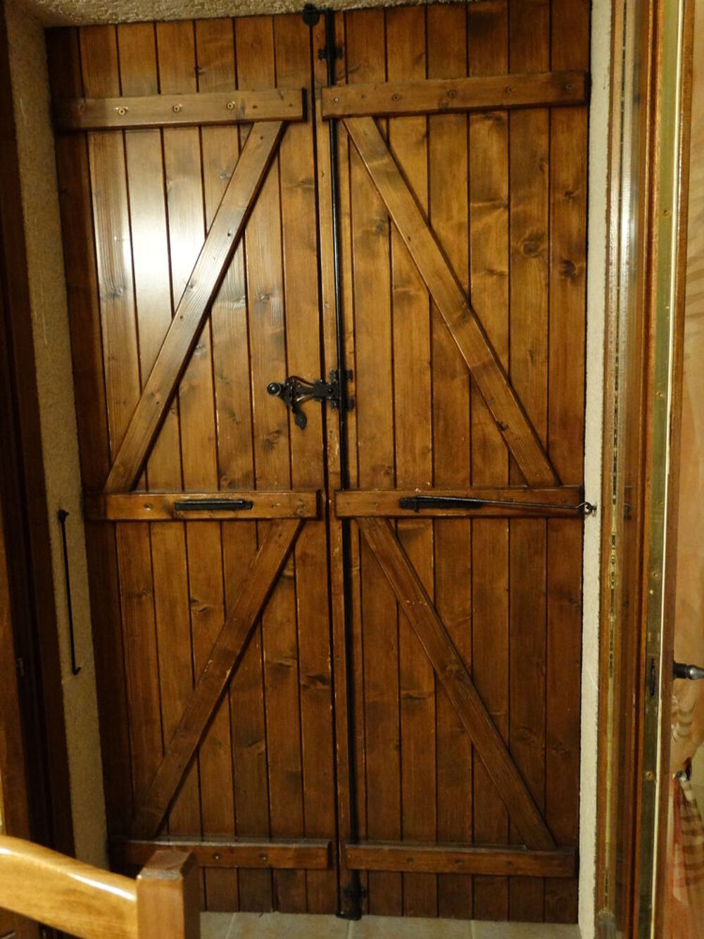 7 paires de volets en bois sapin TBE Bricolage