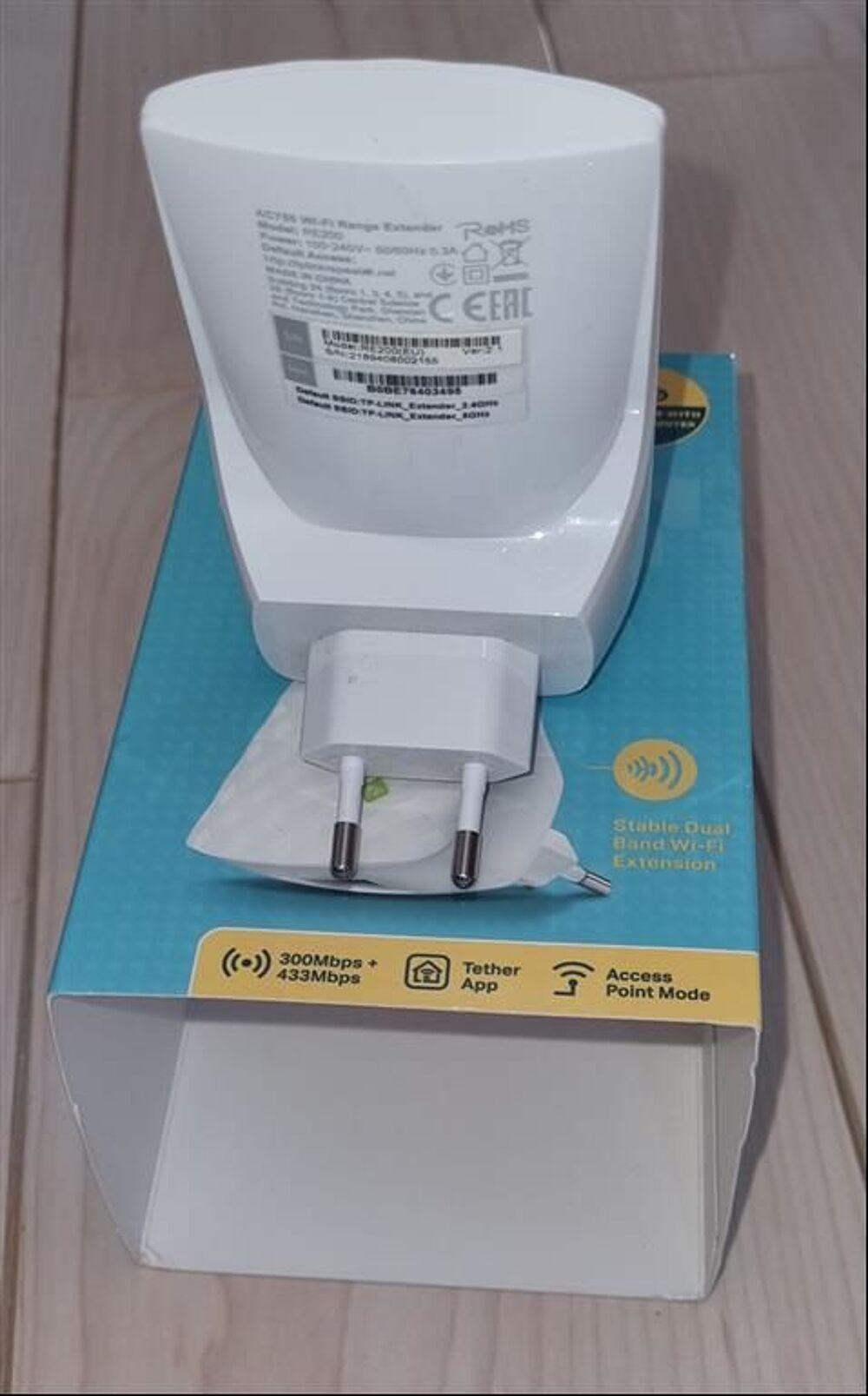 R&eacute;p&eacute;teur Wi-Fi Tplink re200 neuf Matriel informatique