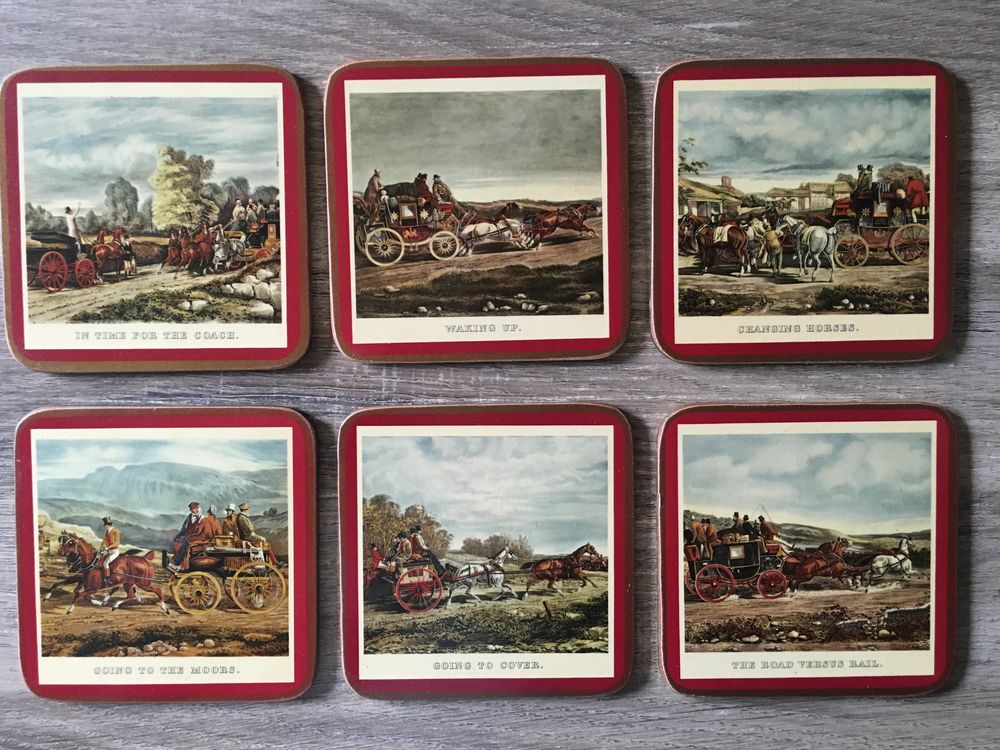 Lot de 12 sous verres Pimpernel, en li&egrave;ge Décoration