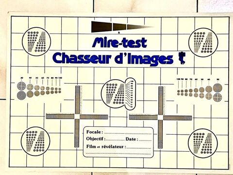 Mire test d'objectifs photo chasseur d'images. 11 Lille (59)