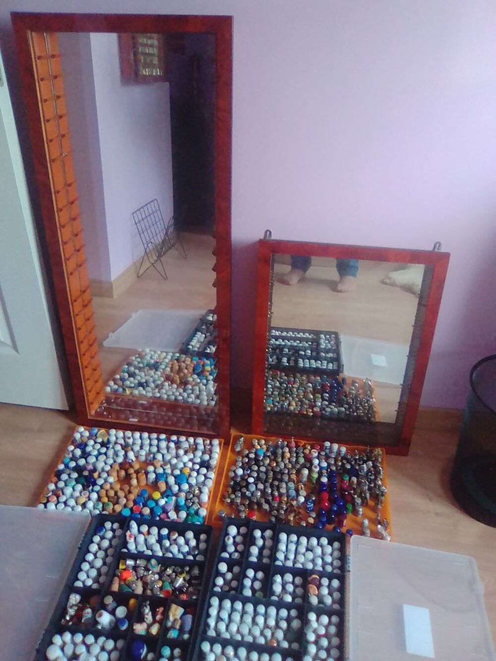 Faite offre -Collection d&eacute;s en PORCELAINE,m&eacute;tal dont argent 