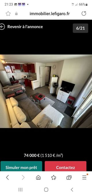  Appartement à vendre 2 pièces 34 m² 