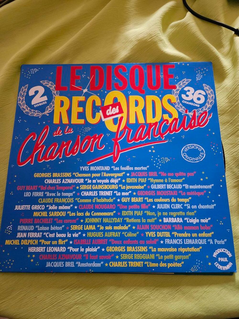 2 vinyles chansons francaises CD et vinyles