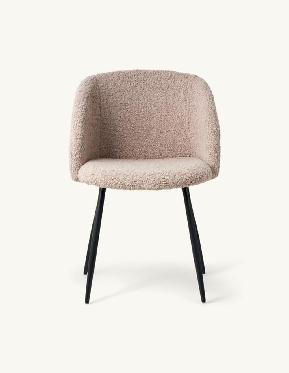 Chaise lots de 4 avec accoudoirs tr&egrave;s confortable bouclettes Meubles
