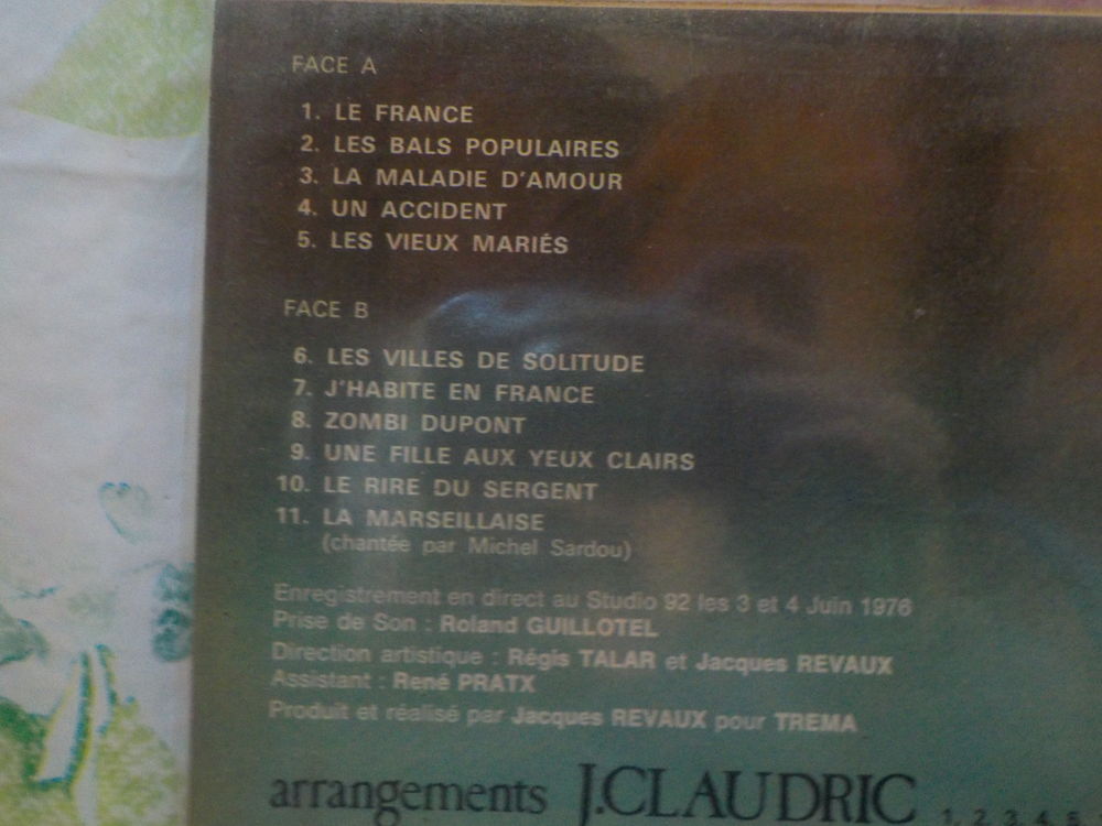 VYNIL 33T MICHEL SARDOU Album LE MONDE SYMPHONIQUE CD et vinyles