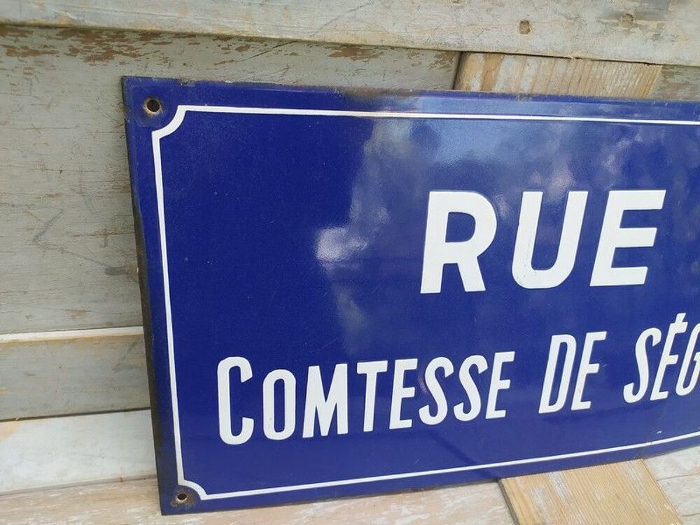 Ancienne Plaque de Rue Comtesse de S&eacute;gur 