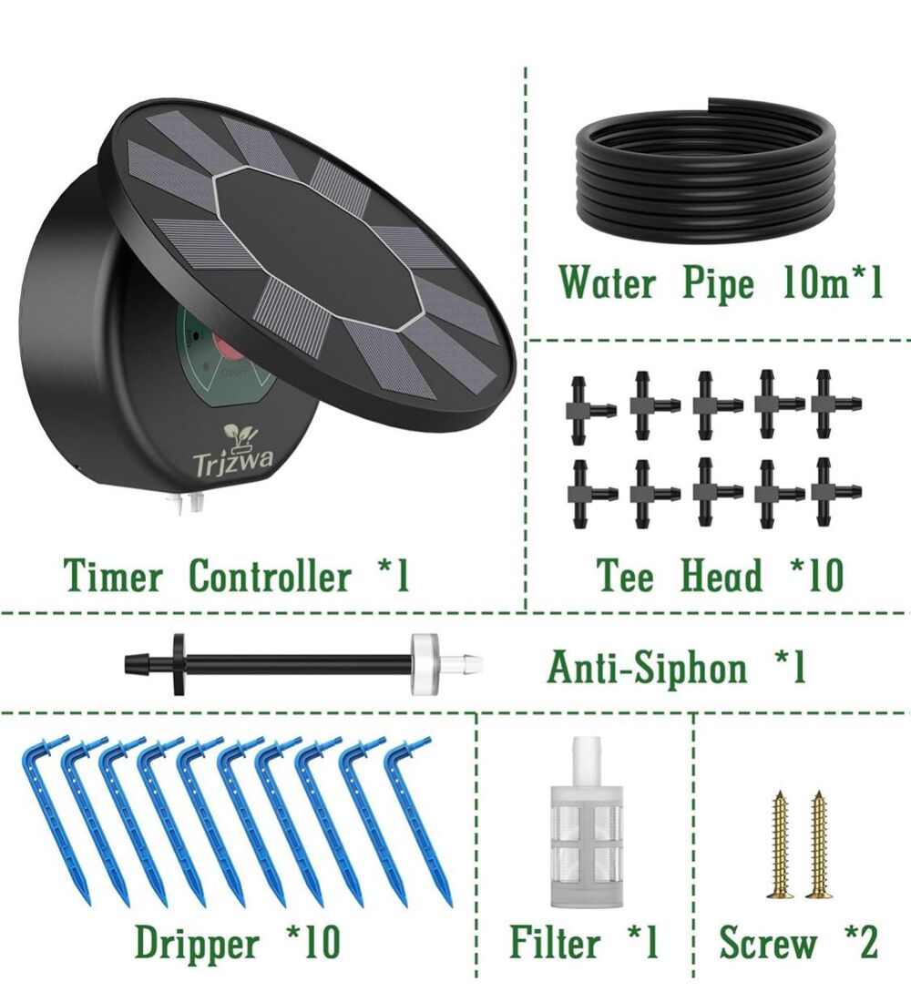 Kit Arrosage Automatique pour Int&eacute;rieur et Exterieur Balcon Jardin