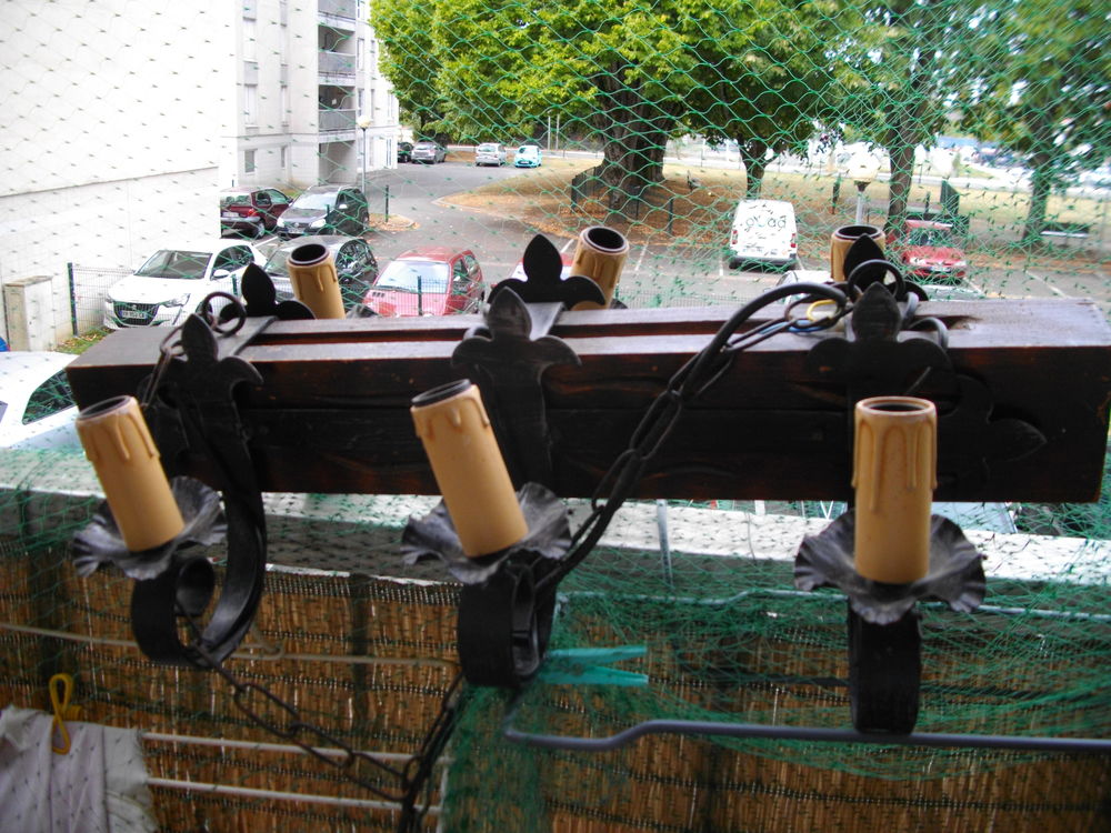 lustre en bois et fer Bricolage