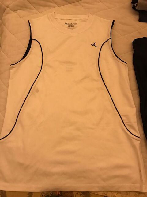 DEBARDEUR SANS MANCHE DOMYOS Blanc/Marine Taille S NEUF 10 Saint-Genis-Laval (69)