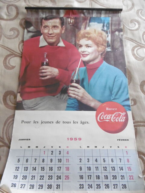 Calendrier Coca cola 1959 0 Saint-Gaultier (36)