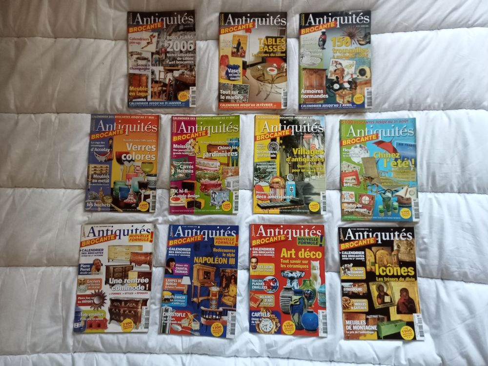 133 anciennes revues antiquit&eacute; brocante
ann&eacute;e de 2001 &agrave; 2012 Livres et BD