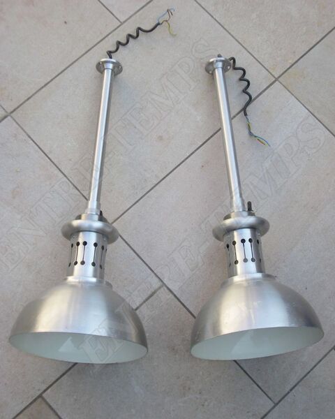 2 SUSPENSIONS LAMPES INDUSTRIELLES ATELIER DCO LOFT 125 Sergines (89)