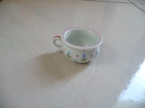 Tasse miniature porcelaine de Limoges décor main 5 Celles-sur-Belle (79)