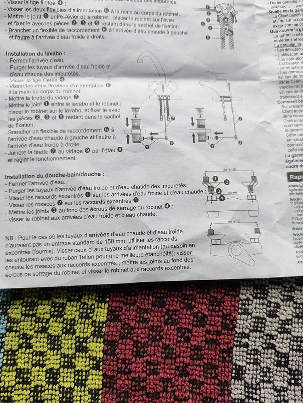Raccords excentr&eacute;s neufs Bricolage