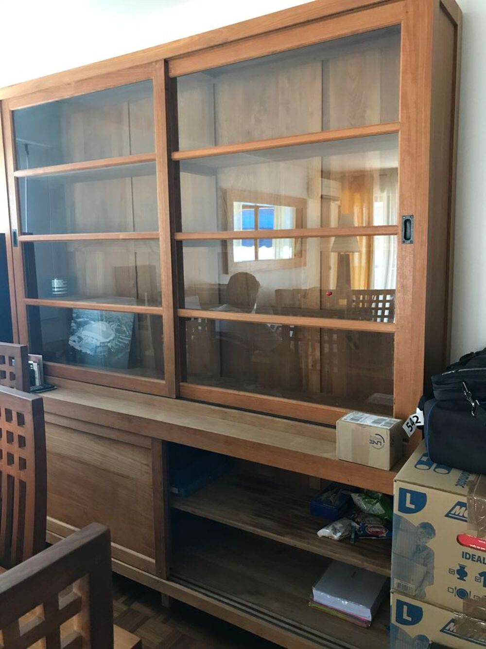 vaisselier en teck Alin&eacute;a Meubles