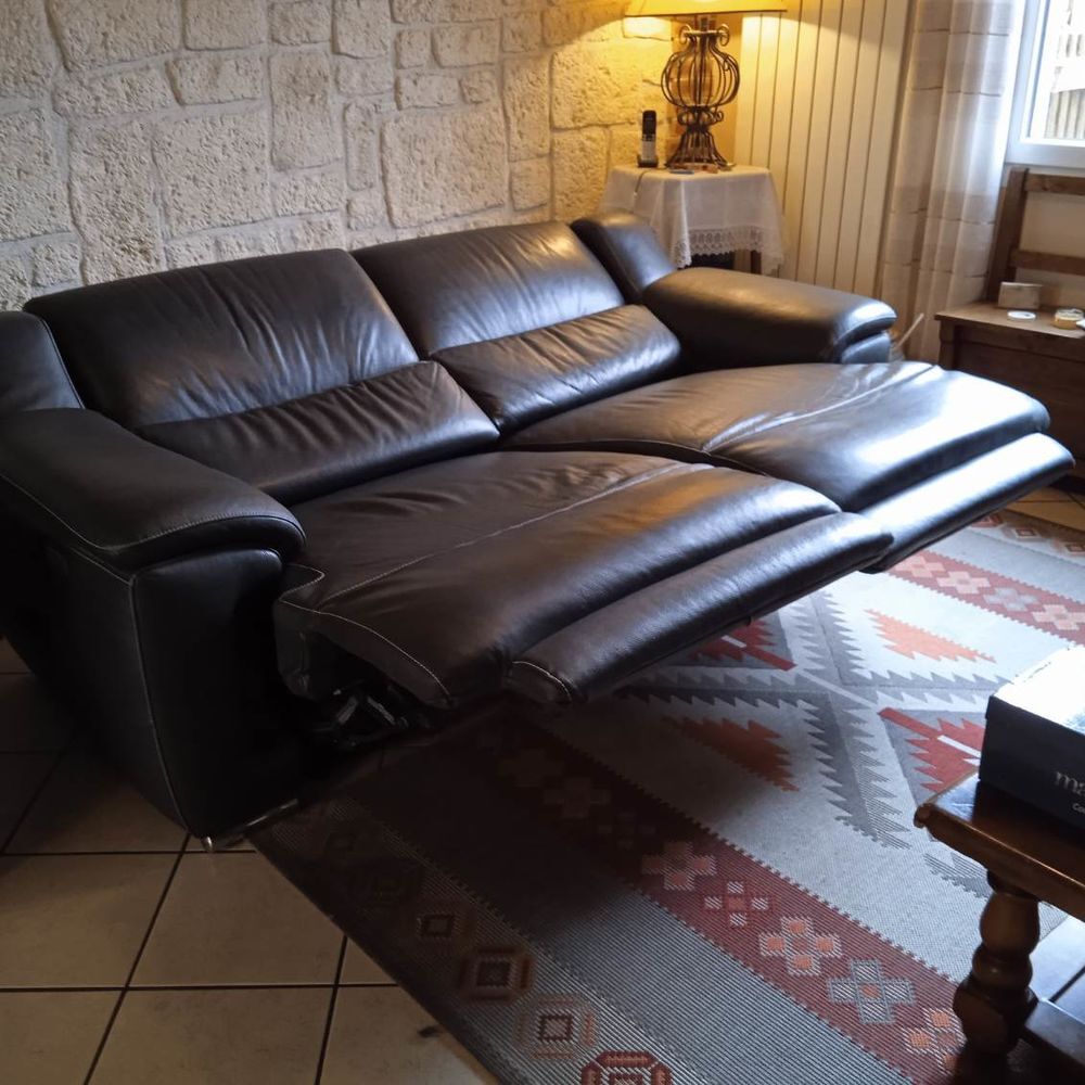 canape cuir 3 places Meubles