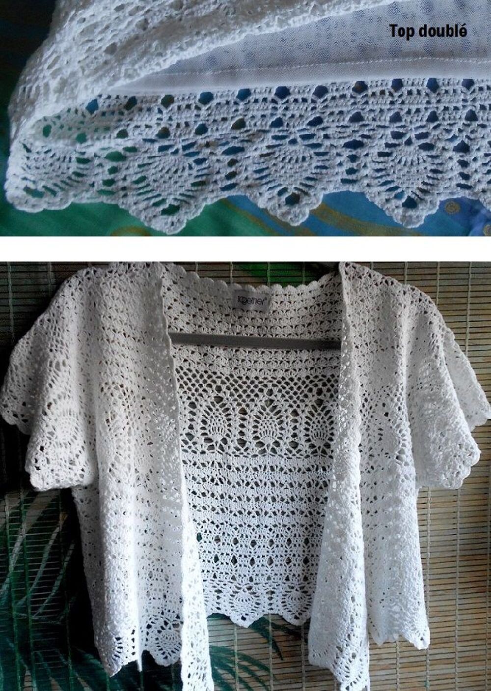 Top et Bol&eacute;ro en crochet Together Vêtements