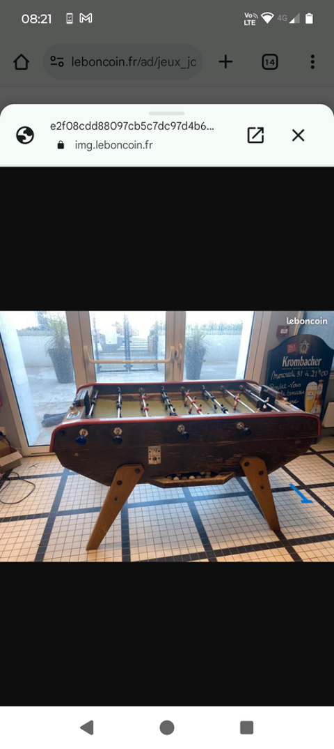 Vous avez un babyfoot de bar en mauvais état ça m interesse 100 Les Sables-d'Olonne (85)