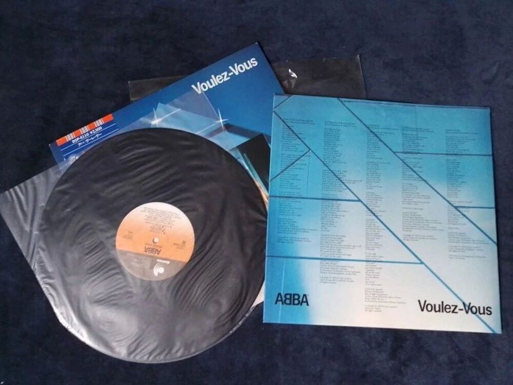 ABBA TRES RARE VINYL LP 33 TOURS PRESSAGE JAPON "VOULEZ-VOUS CD et vinyles