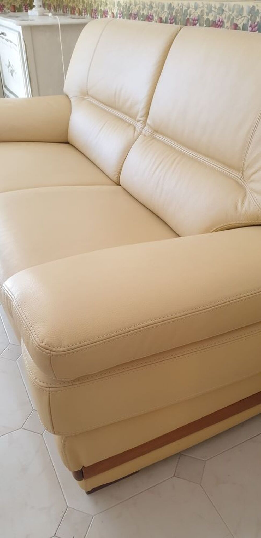 Canap&eacute; cuir non convertible Roche Bobois Meubles