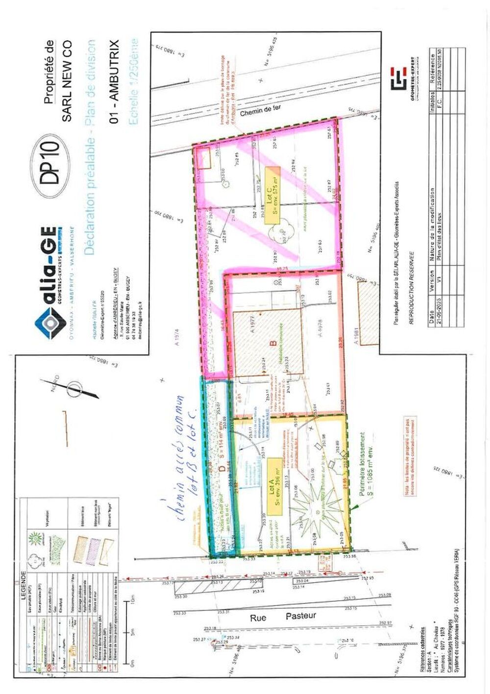 Vente Terrain Terrain constructible 575 m2 entièrement viabilisés Ambutrix