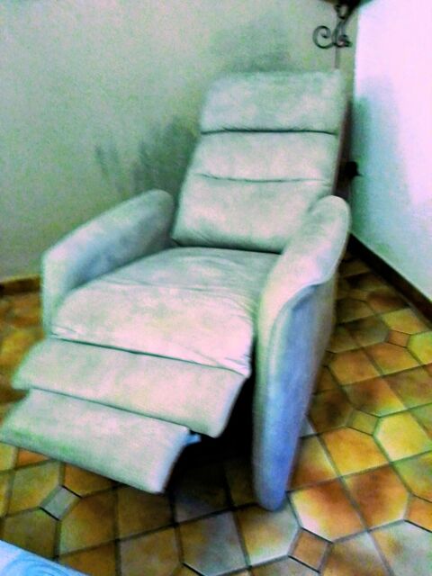 Fauteuil relax inclinable tissu clair Raissac-d'Aude (11)
