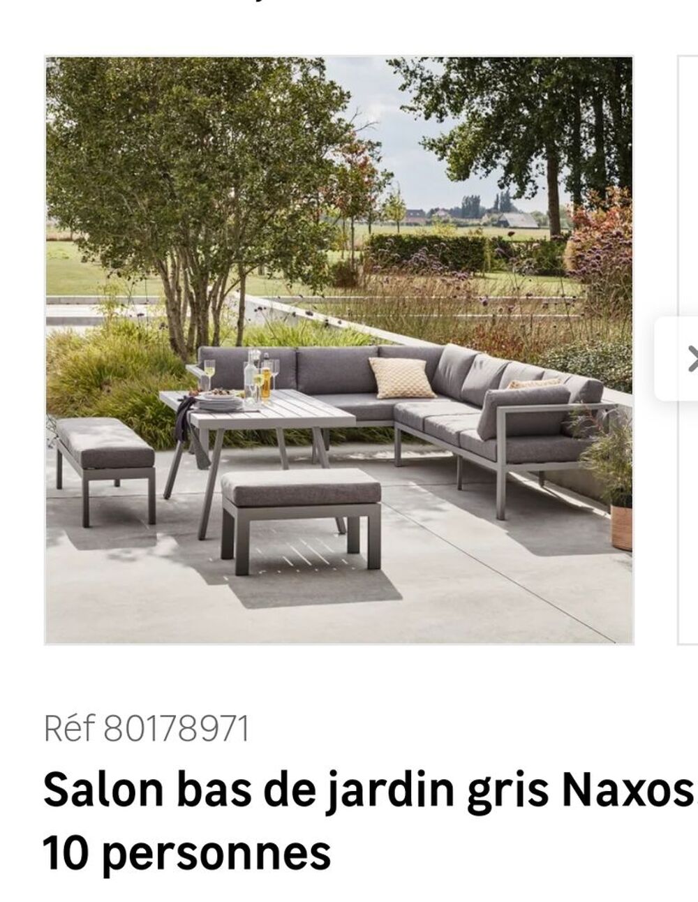 Salon de jardin 10 personnes Jardin