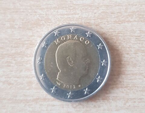 Pi�ce de 2 euros 2012 � l'effigie du Prince Albert II MONACO 12 Carnon Plage (34)