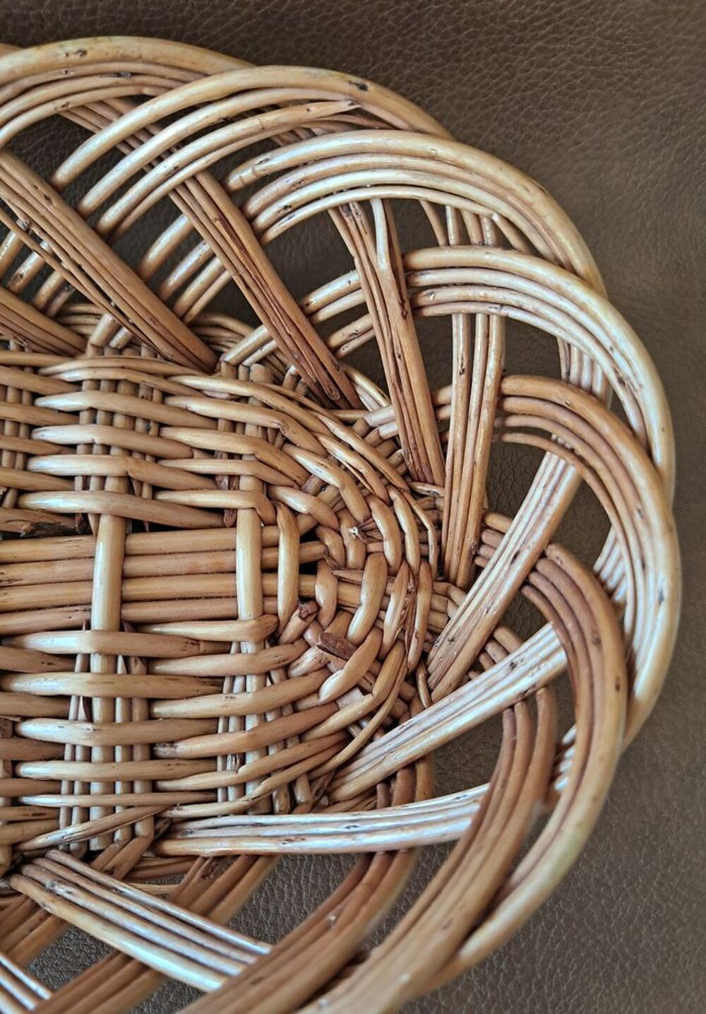 panier &agrave; pain pani&egrave;re corbeille en osier vernis 
Cuisine