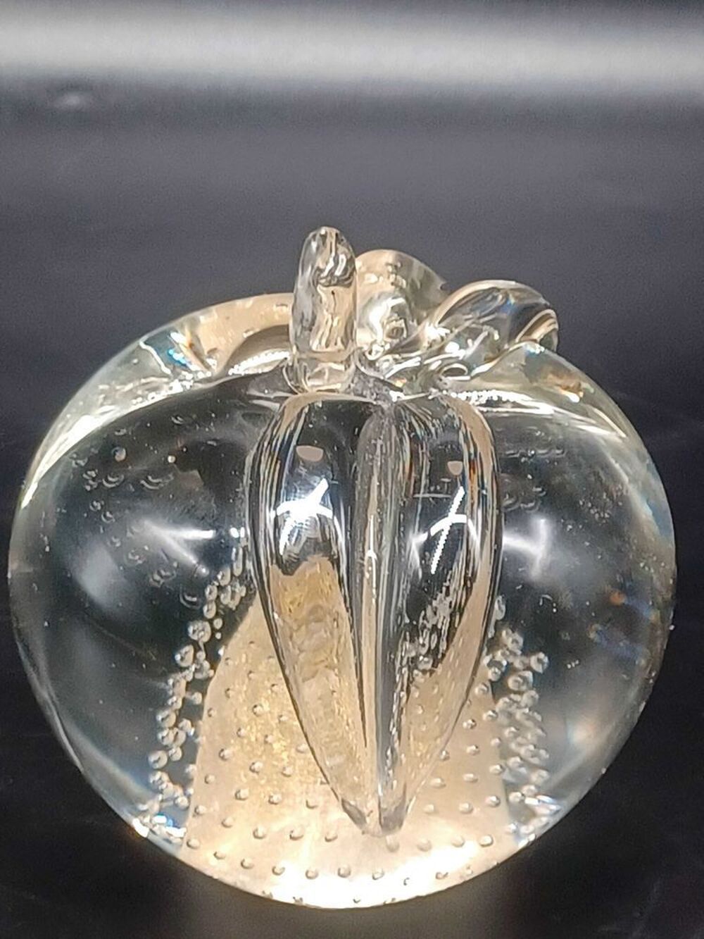 Barbini pour Vetrarti Pomme en verre de Murano Italie 1987 vdsa Décoration