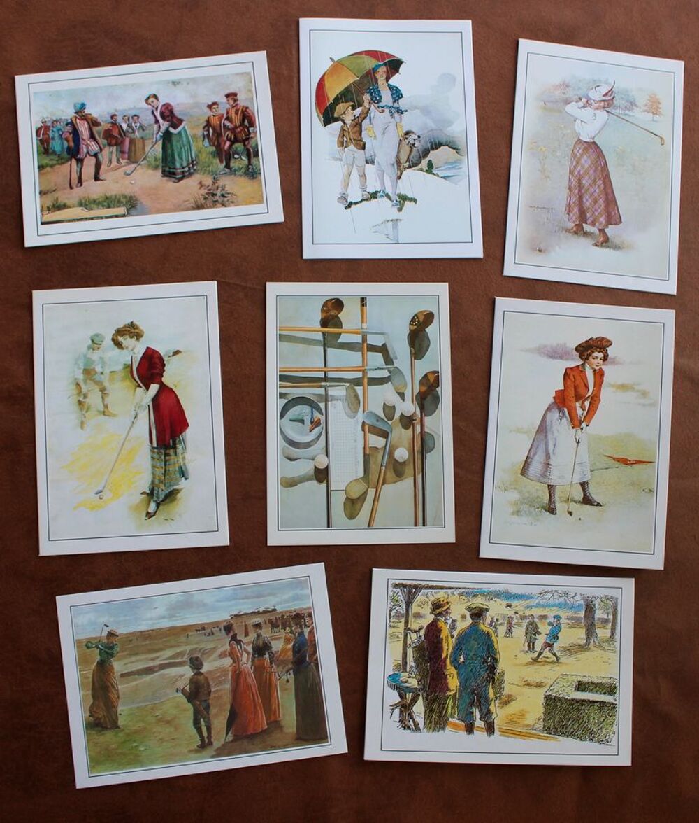 GOLF : CARTES VINTAGE . 