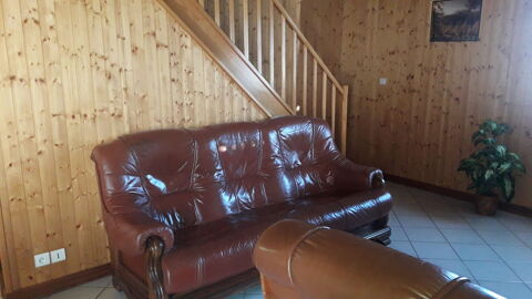 vends salon cuir pleine fleur 1 Rochejean (25)