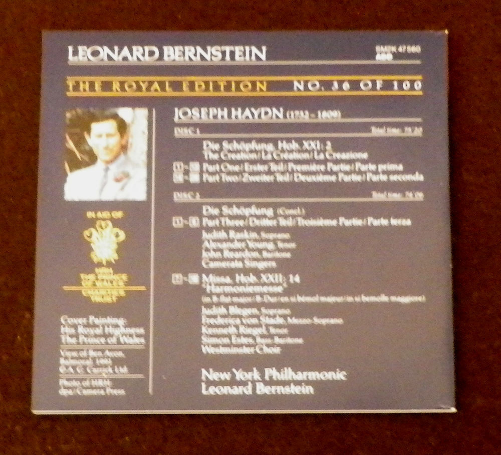 2 CD - HAYDN ? La Cr&eacute;ation et Harmoniemesse - Bernstein CD et vinyles