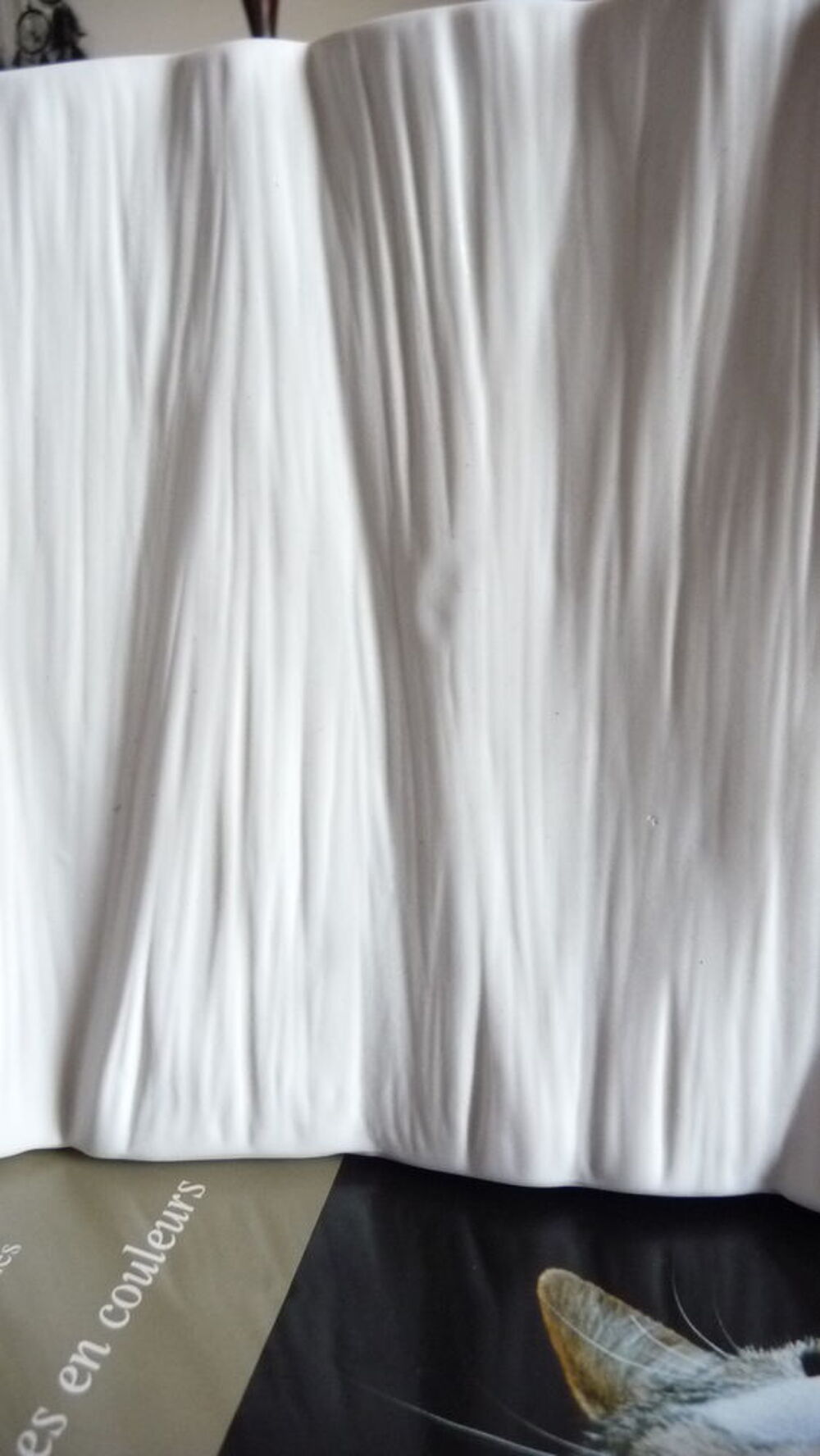 Vase c&eacute;ramique blanc "SIA" Décoration