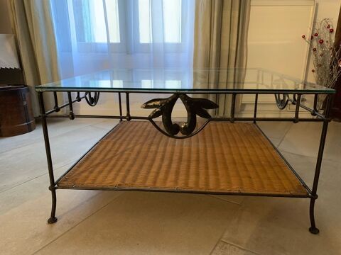 Table basse de salon verre et mtal 100 Saint-Christol (34)