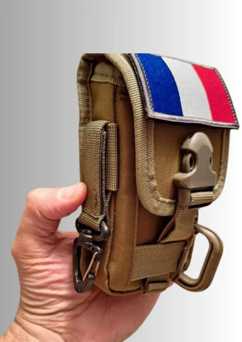 Étui de téléphone portable et CB avec fixation Molle Sacoche 18 Hurigny (71)