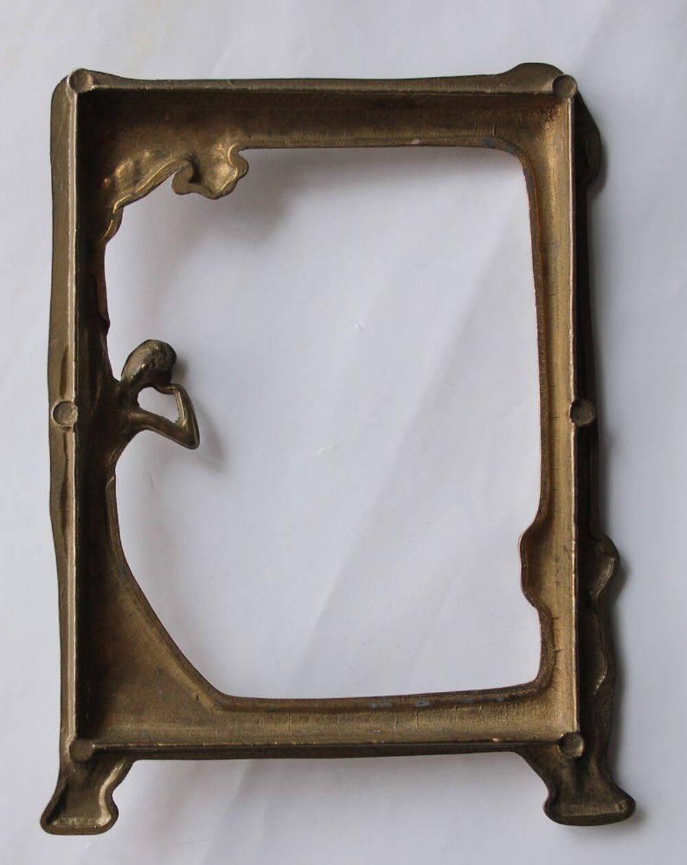 Cadre Art Nouveau en laiton Décoration
