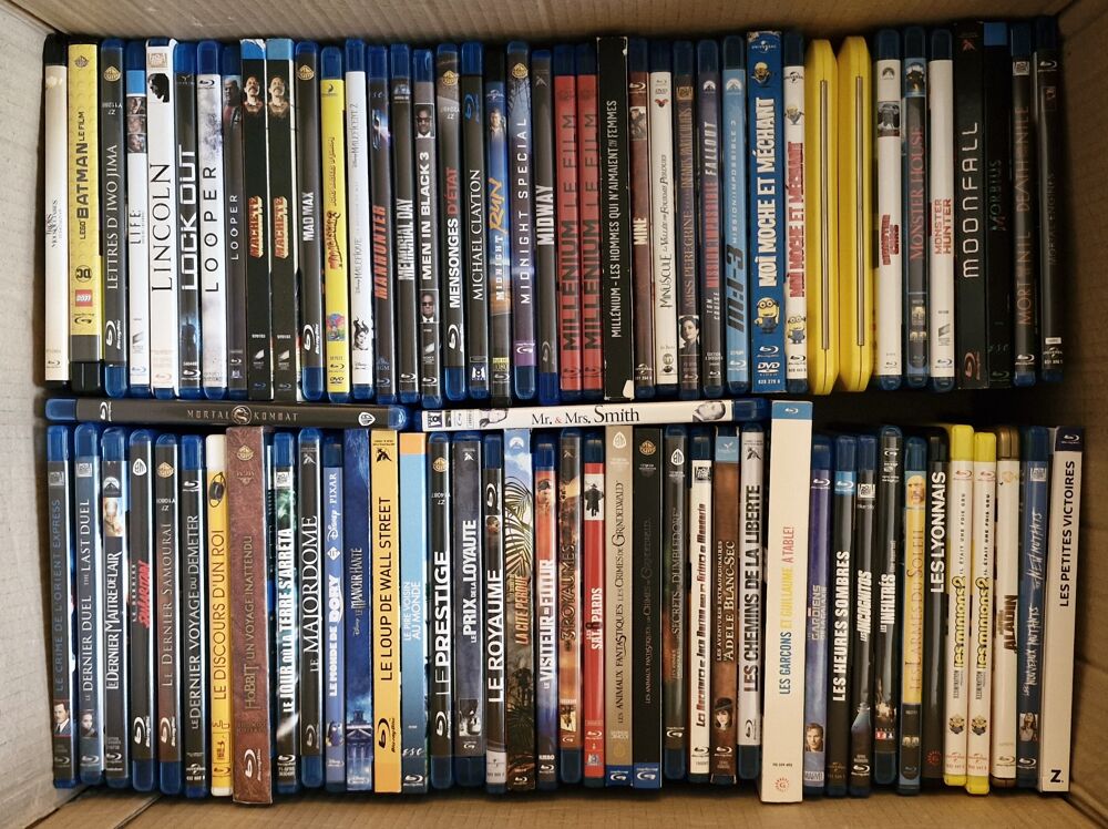 Lot de BLURAY, UHD et DVD DVD et blu-ray