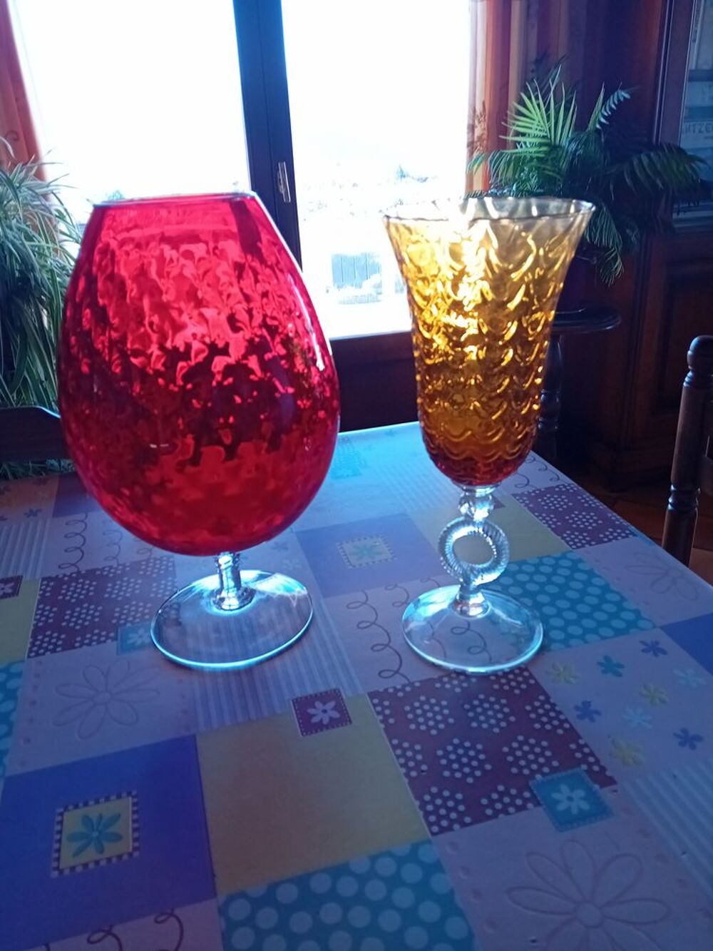 Vases sur pied Dcoration