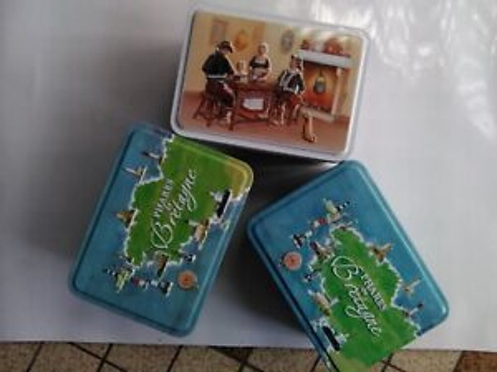 3 boites metal neuves d&eacute;cor&eacute;es Cuisine