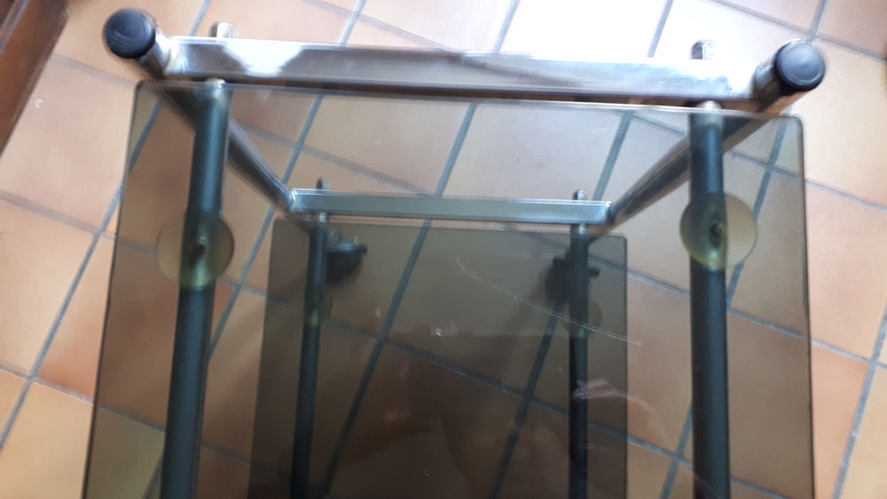 Desserte vintage &agrave; roulettes 1973 Meubles