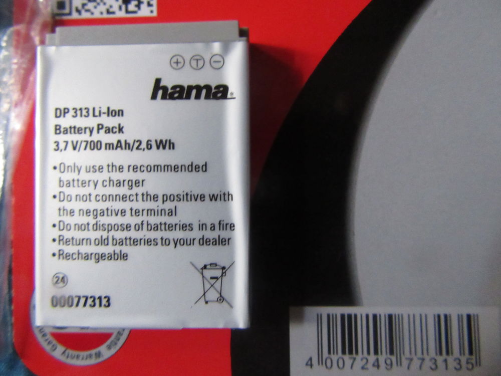 BATTERIE NEUVE APPAREIL PHOTO Photos/Video/TV