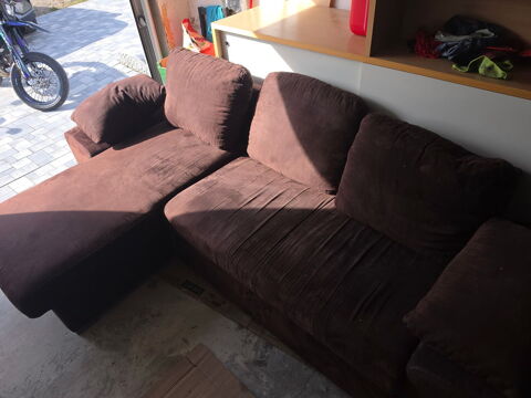 Canapé d'angle convertible marron Etting (57)