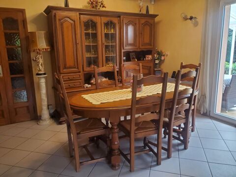 Salle � manger en ch�ne avec table 6/8 personnes + 6 chaises 450 Saint-Paul-Trois-Ch�teaux (26)