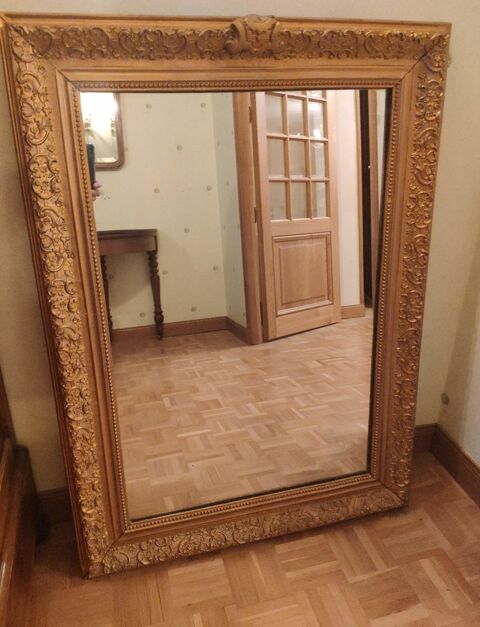 Grand miroir cadre dor� bon �tat 85 Bourges (18)