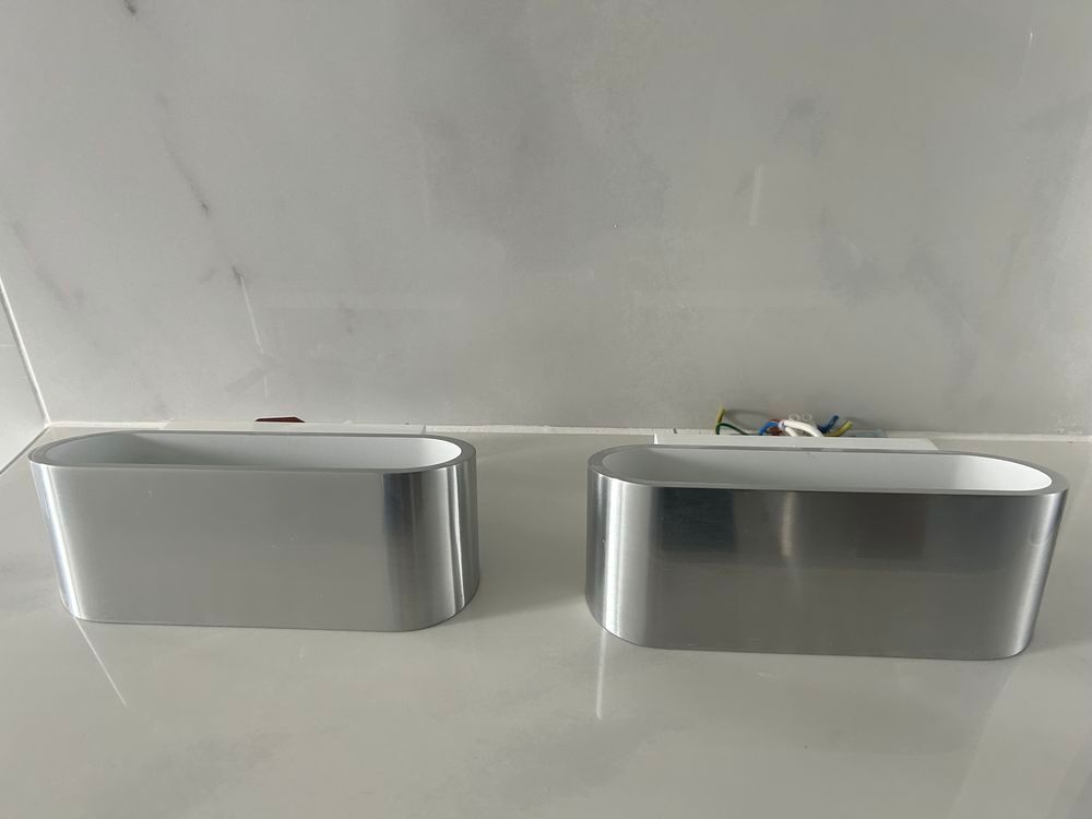 2 magnifiques appliques &eacute;clairage Desig alu mural luminaire Décoration