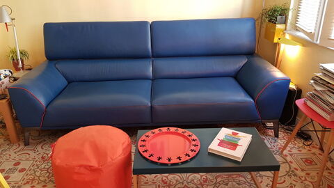 Canap Roche Bobois 3 places cuir 1200 Lille (59)